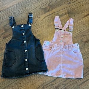Denim overall dress bundle